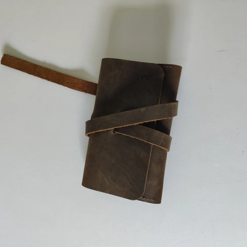 Springbok Vintage Leather Pouch with strap